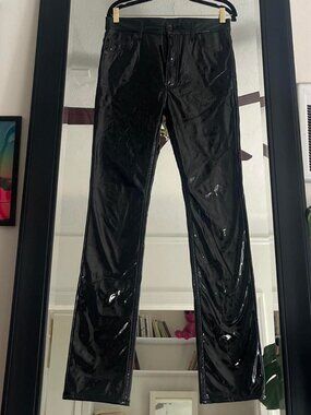 Maison Margiela SS2019 Black Vinyl Pants